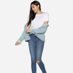 Women White Pure Cotton Bestee Crop Top