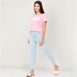 Women Solid Distressed Skinny Fit Jeans