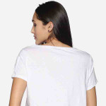 Women White Pure Cotton Bestee Crop Top