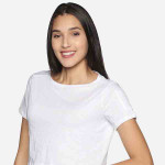 Women White Pure Cotton Bestee Crop Top