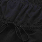 Women Midnight Black Season Staples Strapless Smocked Jumpsuit