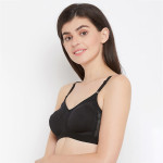Black Lace Non-Wired Non Padded T-shirt Bra