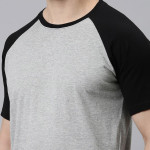 Men Grey & Maroon Cotton Night suit