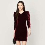 Women Textured Bodycon Dress-1