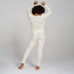 Womens 100% Merino Wool Base Layer Set, Light/Mid Weight, Activewear Thermal Underwear Top & Bottom L58&L91