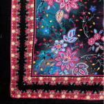 Black Pure Cotton Unstitched Dress Material