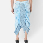 Men Blue Printed Dhoti Pants