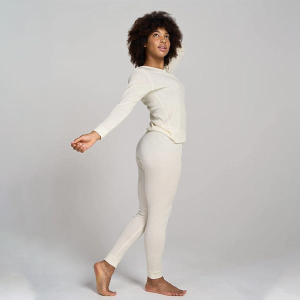 Womens Thermal Underwear 100% Merino Wool Base Layer Womens Set
