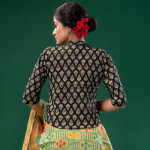 Traditional Pure Cotton Silk Saree With Unstitched Blouse