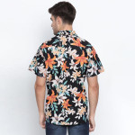 Black Floral Printed Casual Shirt